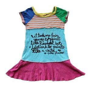 Lil Blue Boo Picasso Dress | 3-4t